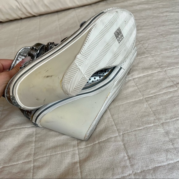 Vintage Ash Metallic Buckle Wedge Sneaker Heel - Picture 4 of 8